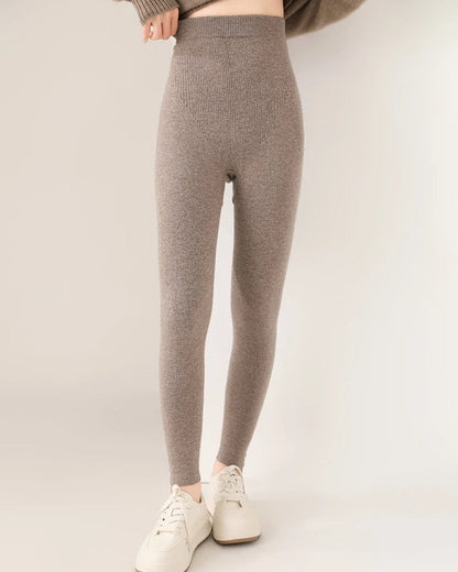 Corvina High-Waist Ribbed Knit Leggings
