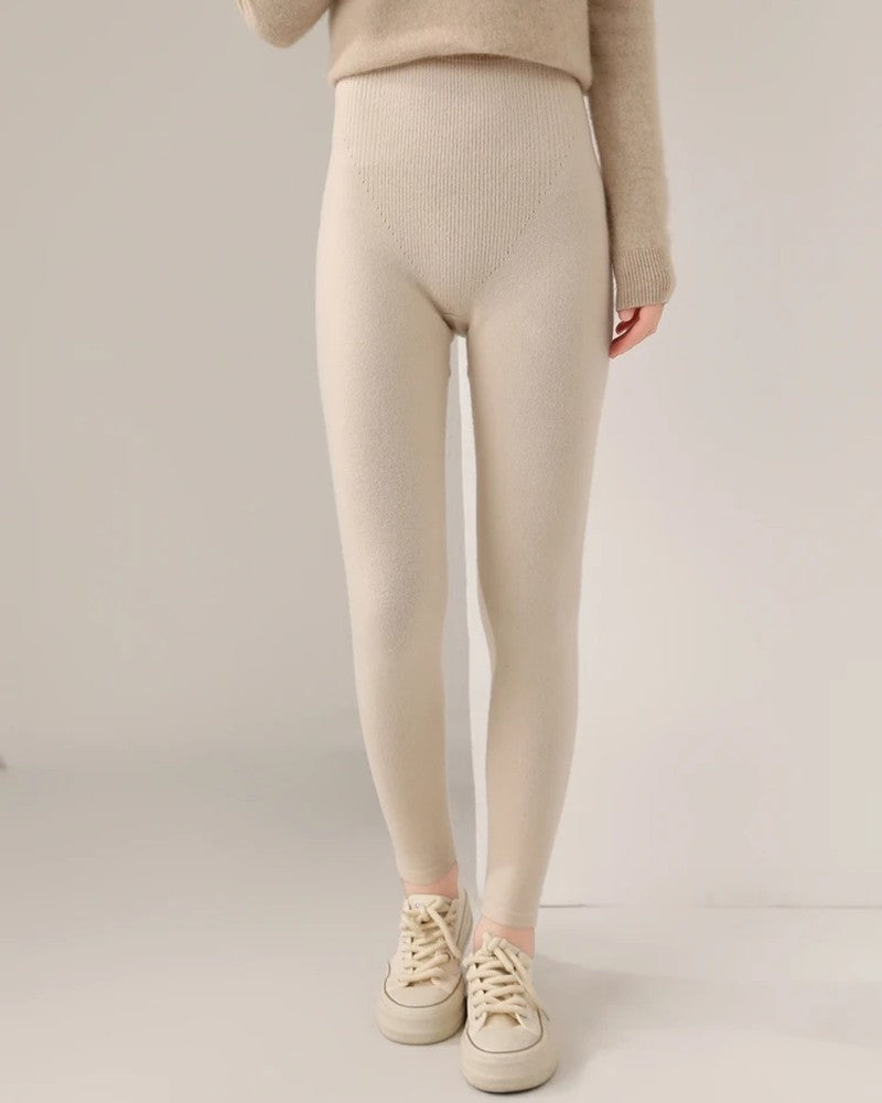 Corvina High-Waist Ribbed Knit Leggings
