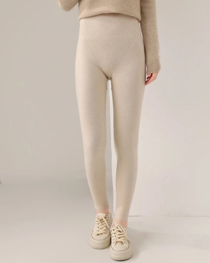 Corvina High-Waist Ribbed Knit Leggings
