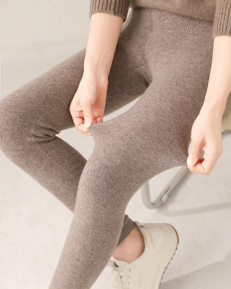 Corvina High-Waist Ribbed Knit Leggings