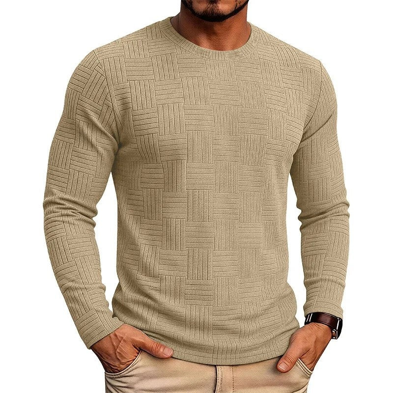 Daniel Men's Textured Crewneck Knit Sweater
