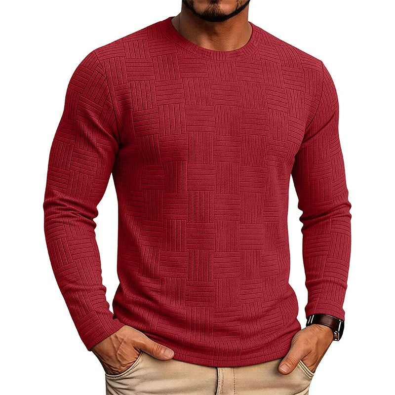 Daniel Men's Textured Crewneck Knit Sweater