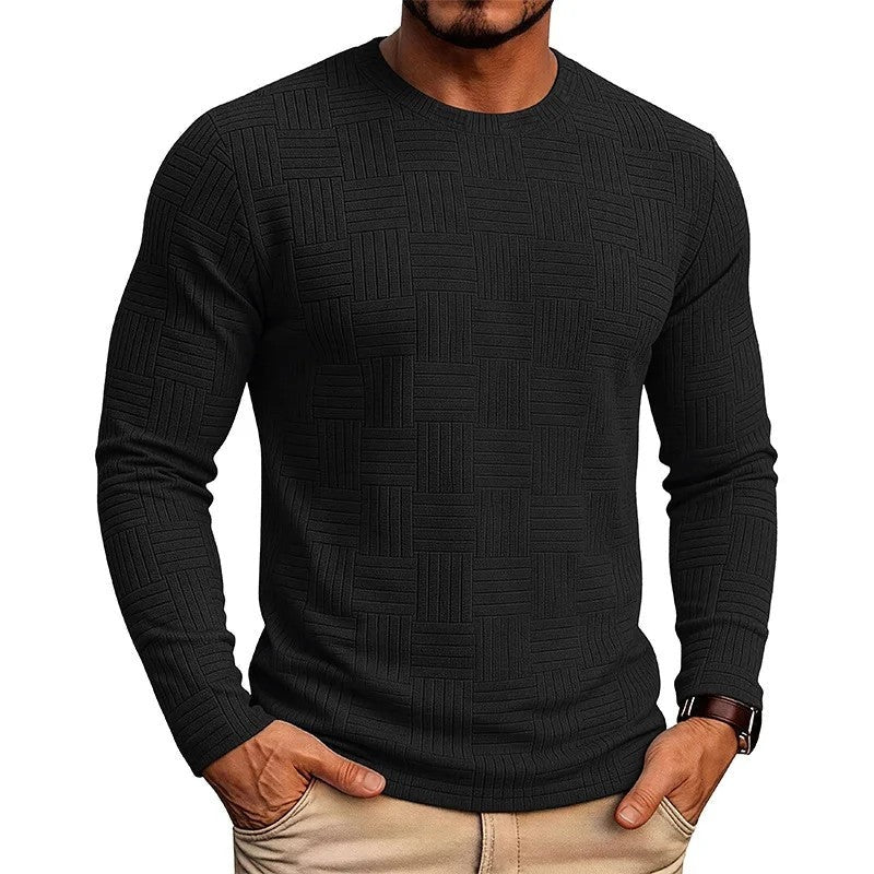 Daniel Men's Textured Crewneck Knit Sweater