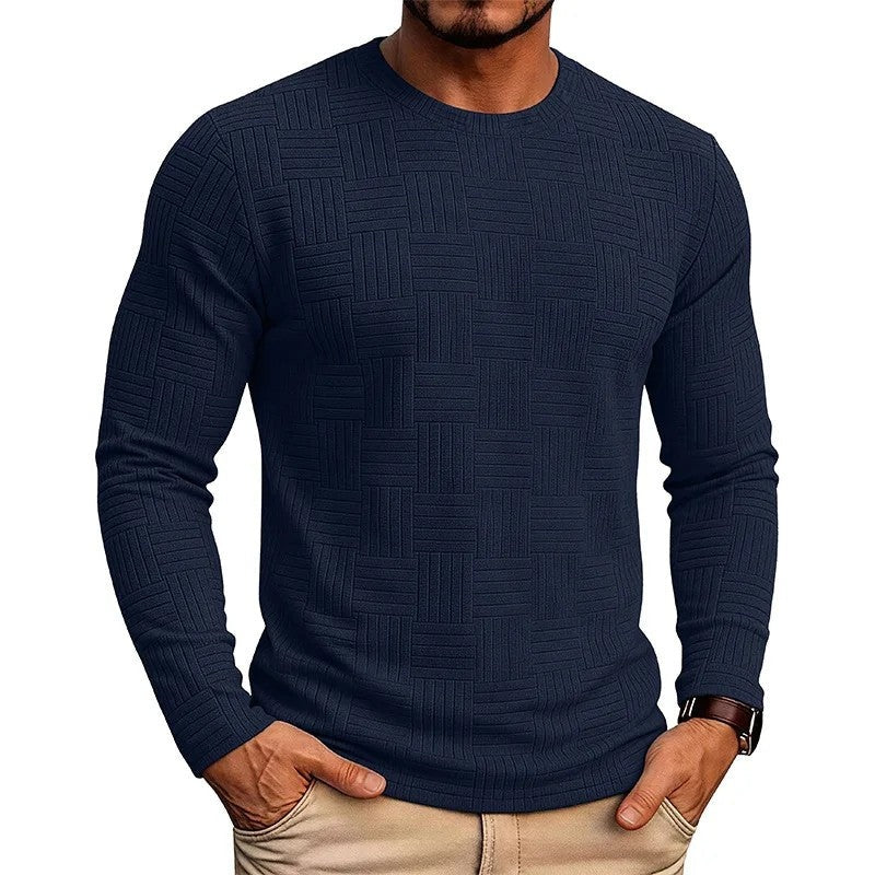 Daniel Men's Textured Crewneck Knit Sweater