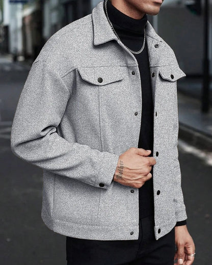 Davor Structured Snap-Front Utility Jacket