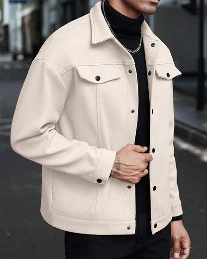 Davor Structured Snap-Front Utility Jacket
