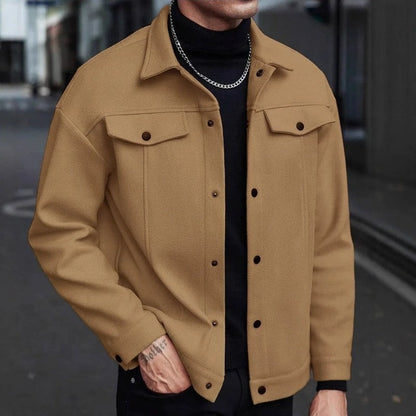 Davor Structured Snap-Front Utility Jacket