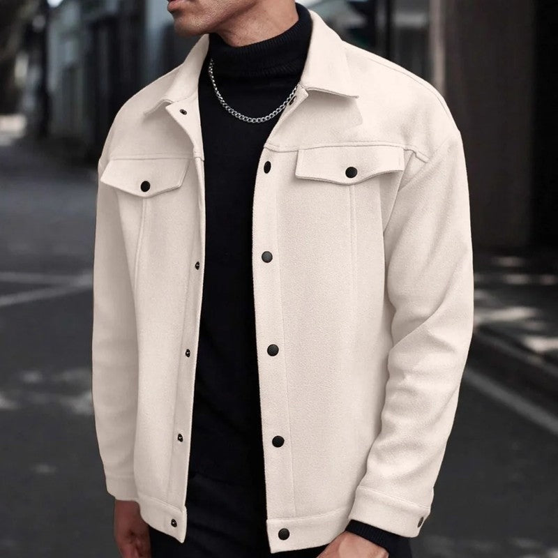 Davor Structured Snap-Front Utility Jacket