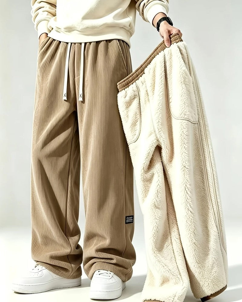 Dominic Men's Relaxed Wide-Leg Lounge Pants