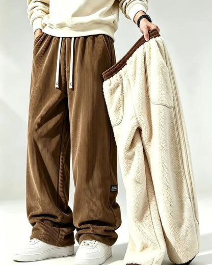 Dominic Men's Relaxed Wide-Leg Lounge Pants