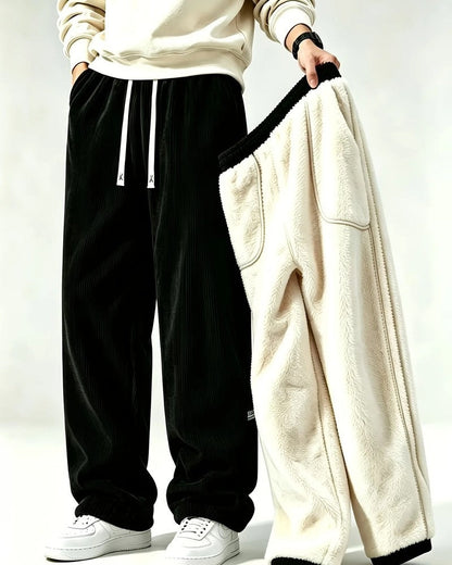 Dominic Men's Relaxed Wide-Leg Lounge Pants
