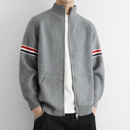 Edric Relaxed Knit Zip Cardigan