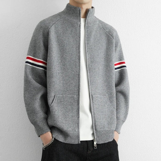 Edric Relaxed Knit Zip Cardigan