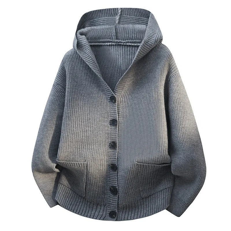 Eldrin Relaxed Hooded Knit Cardigan
