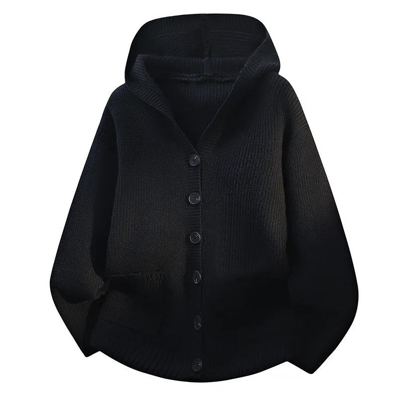 Eldrin Relaxed Hooded Knit Cardigan