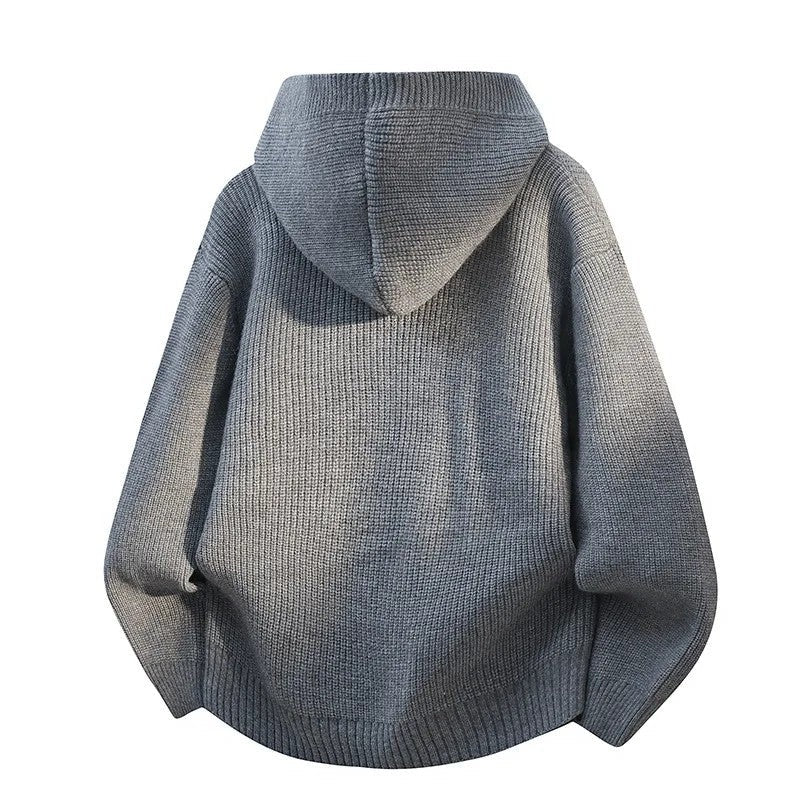 Eldrin Relaxed Hooded Knit Cardigan