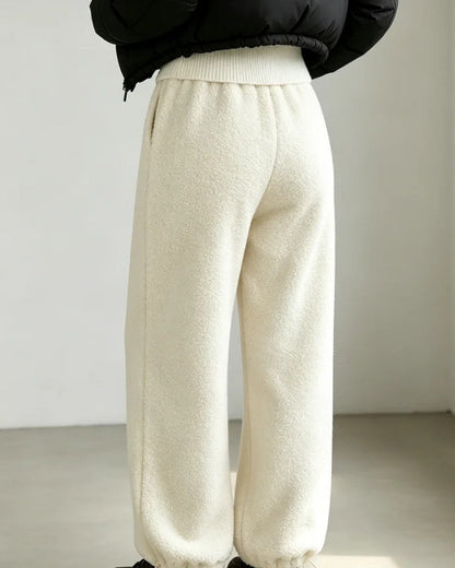 Eleanor Women's Fleece Relaxed Wide-Leg Pants