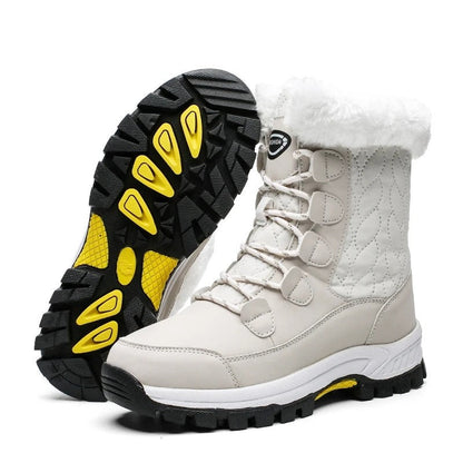 Elodie Quilted Faux Fur Winter Boots