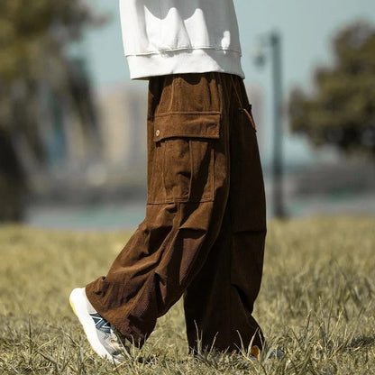 Eloria Relaxed Corduroy Cargo Pants