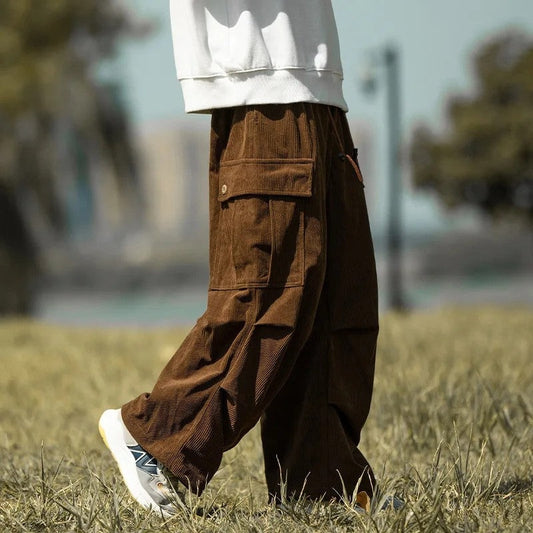 Eloria Relaxed Corduroy Cargo Pants