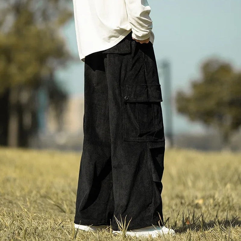 Eloria Relaxed Corduroy Cargo Pants