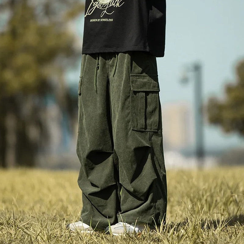 Eloria Relaxed Corduroy Cargo Pants
