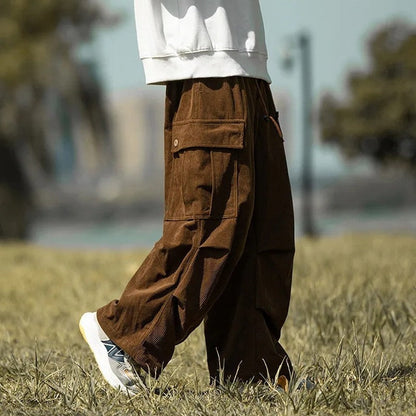 Eloria Relaxed Corduroy Cargo Pants