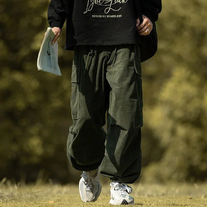 Eloria Relaxed Corduroy Cargo Pants