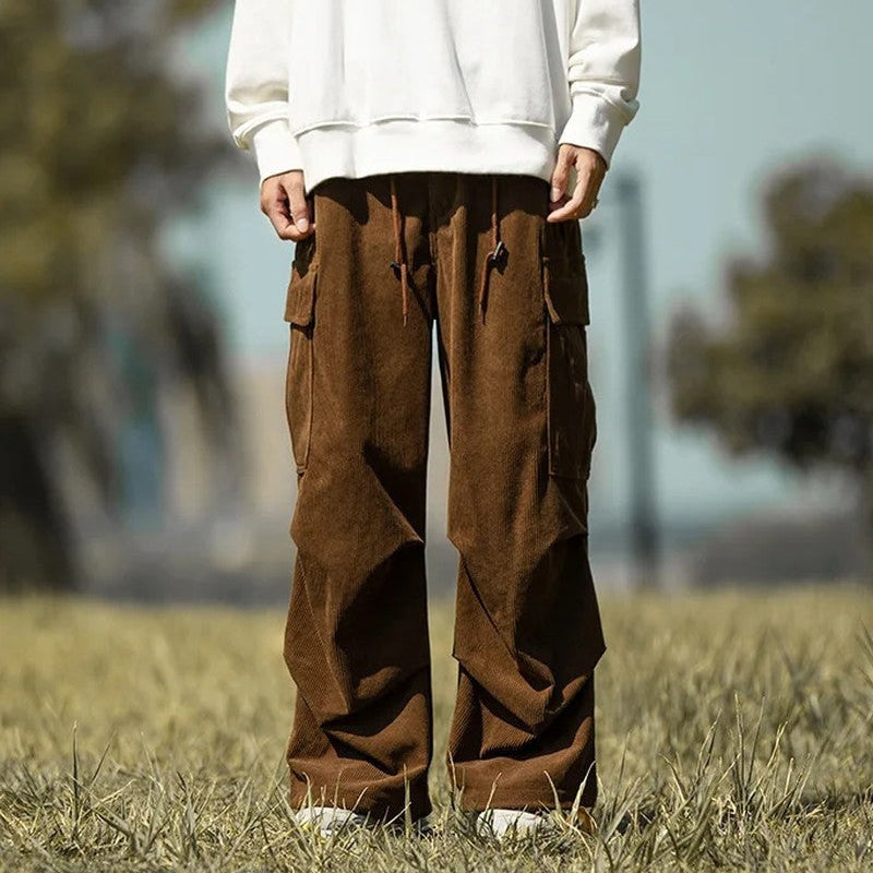 Eloria Relaxed Corduroy Cargo Pants