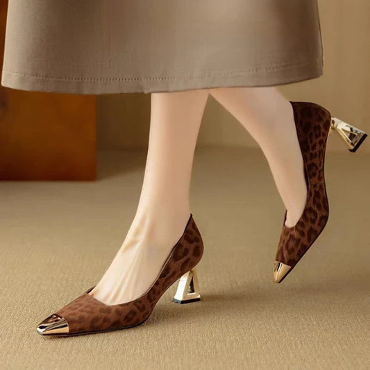 Eloria Sculpted Metallic Heel Pumps