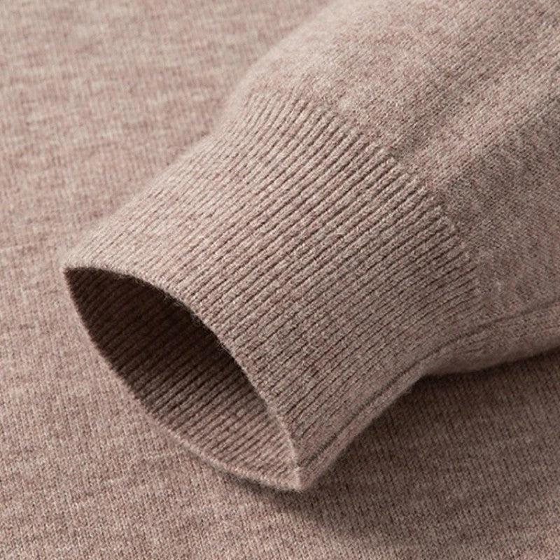 Eloria Zip Mock Neck Knit Sweater