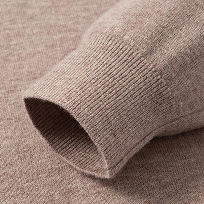 Eloria Zip Mock Neck Knit Sweater