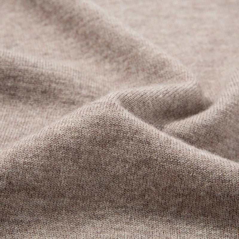 Eloria Zip Mock Neck Knit Sweater