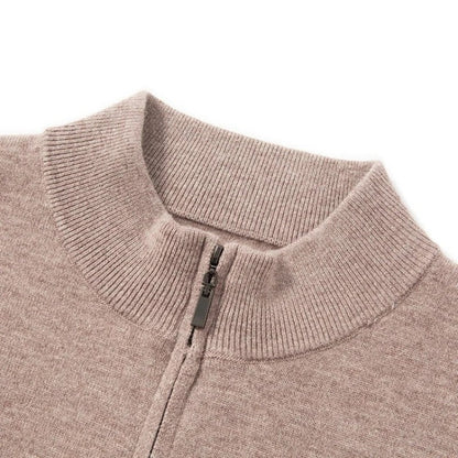 Eloria Zip Mock Neck Knit Sweater