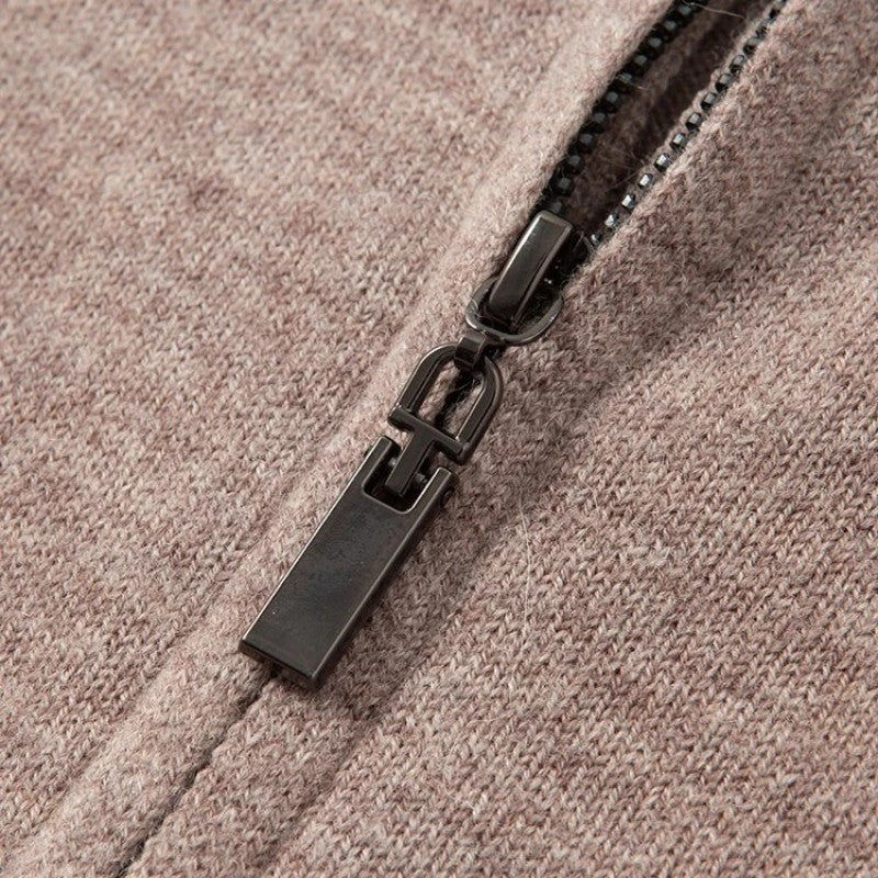 Eloria Zip Mock Neck Knit Sweater