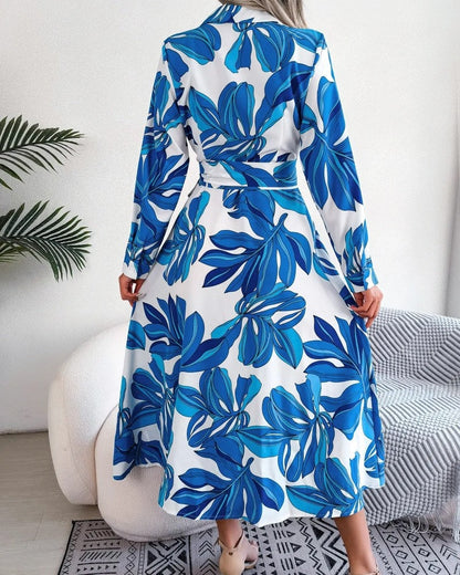Elsa Women's Relaxed Belted Shirt Dress