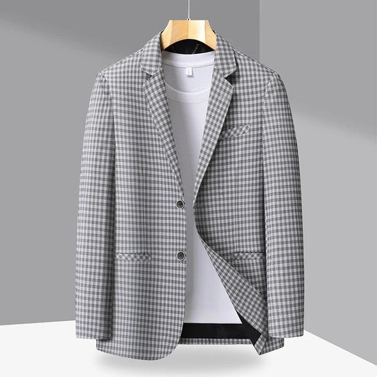 Elviro Check Pattern Relaxed Blazer