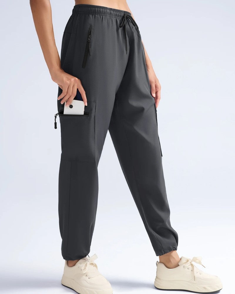 Emma Women's Cargo Pocket Relaxed Jogger Pants
