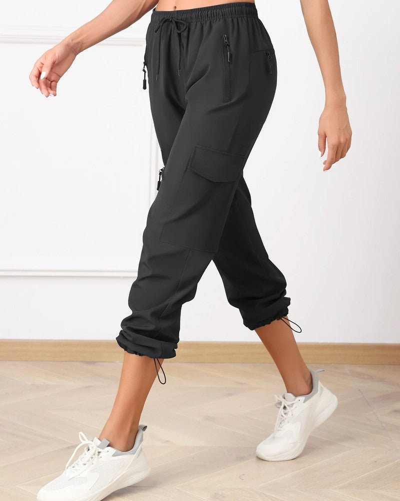Emma Women's Cargo Pocket Relaxed Jogger Pants
