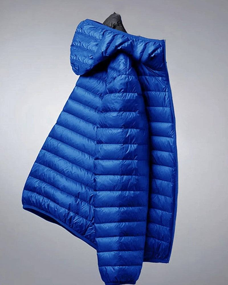 Enzio Lightweight Hooded Puffer Jacket
