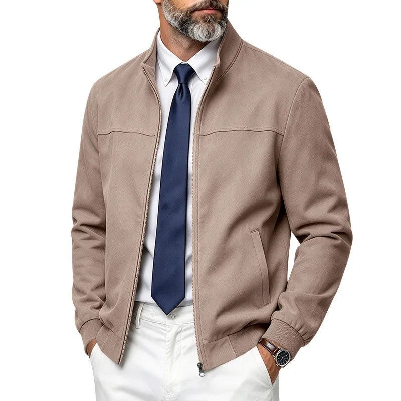 Enzo Men's Lightweight Stand Collar Jacket
