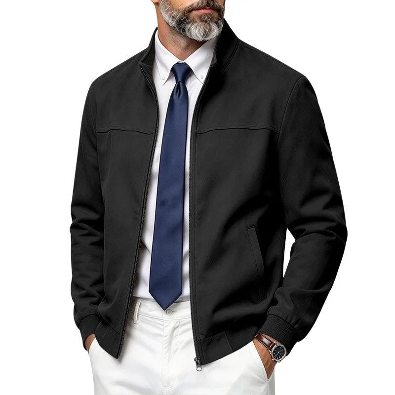 Enzo Men's Lightweight Stand Collar Jacket