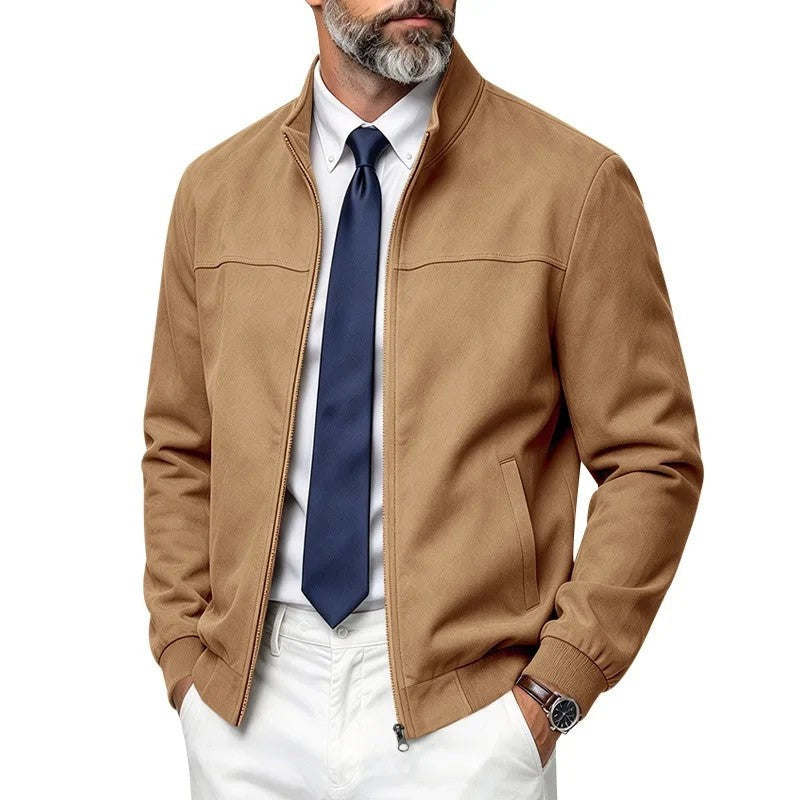 Enzo Men's Lightweight Stand Collar Jacket