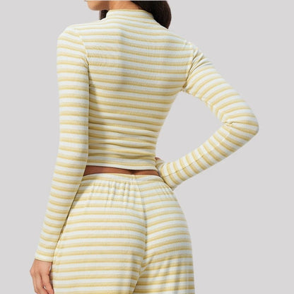 Frida Women's Ribbed Zip Cropped Top