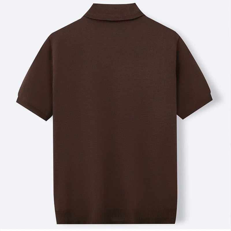 George Men's Retro Knit Polo Shirt