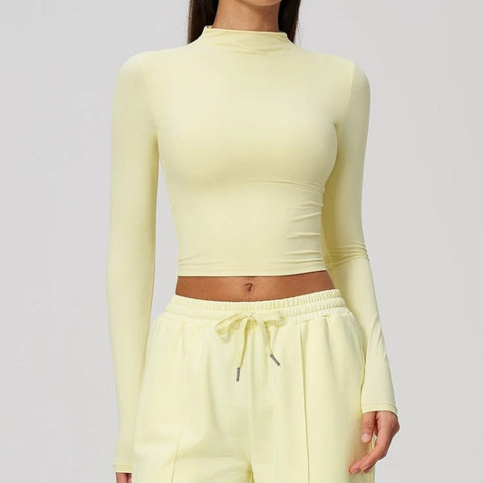 Hannah Women's Fitted Long Sleeve Crop Top