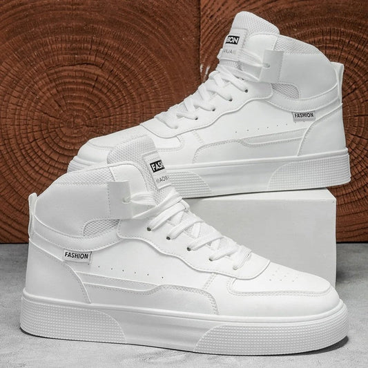 Harry Men's White High-Top Skate Sneakers