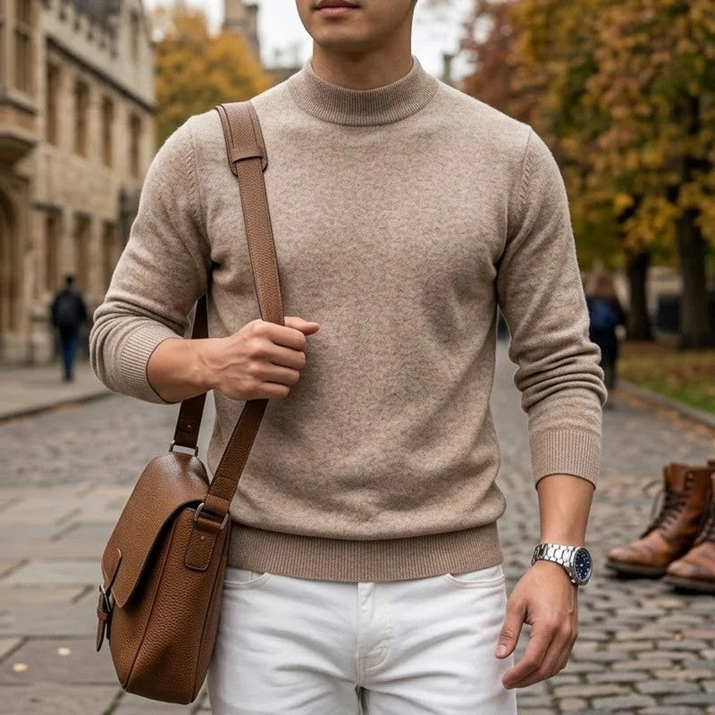 Isolde Mock Neck Knit Sweater