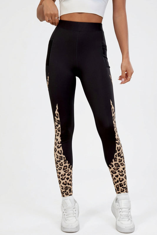 Jane Women's Leopard Print High-Waisted Leggings