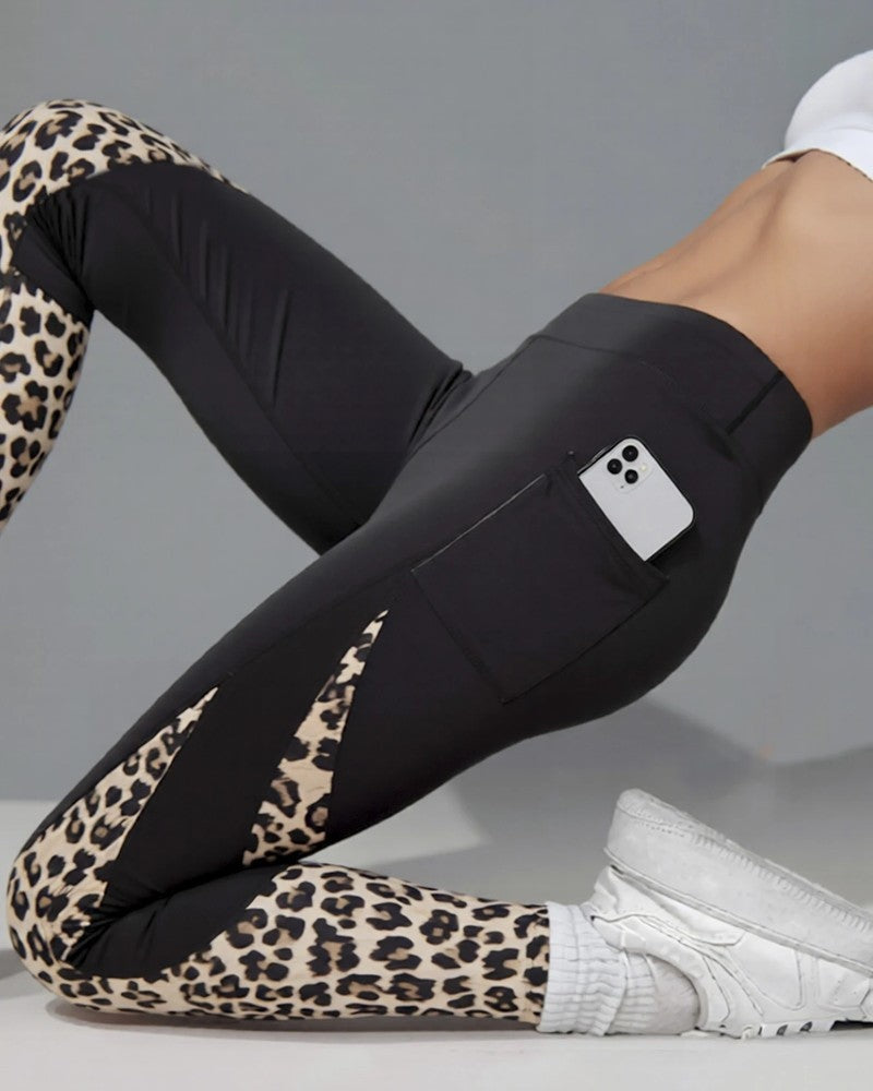 Jane Women's Leopard Print High-Waisted Leggings